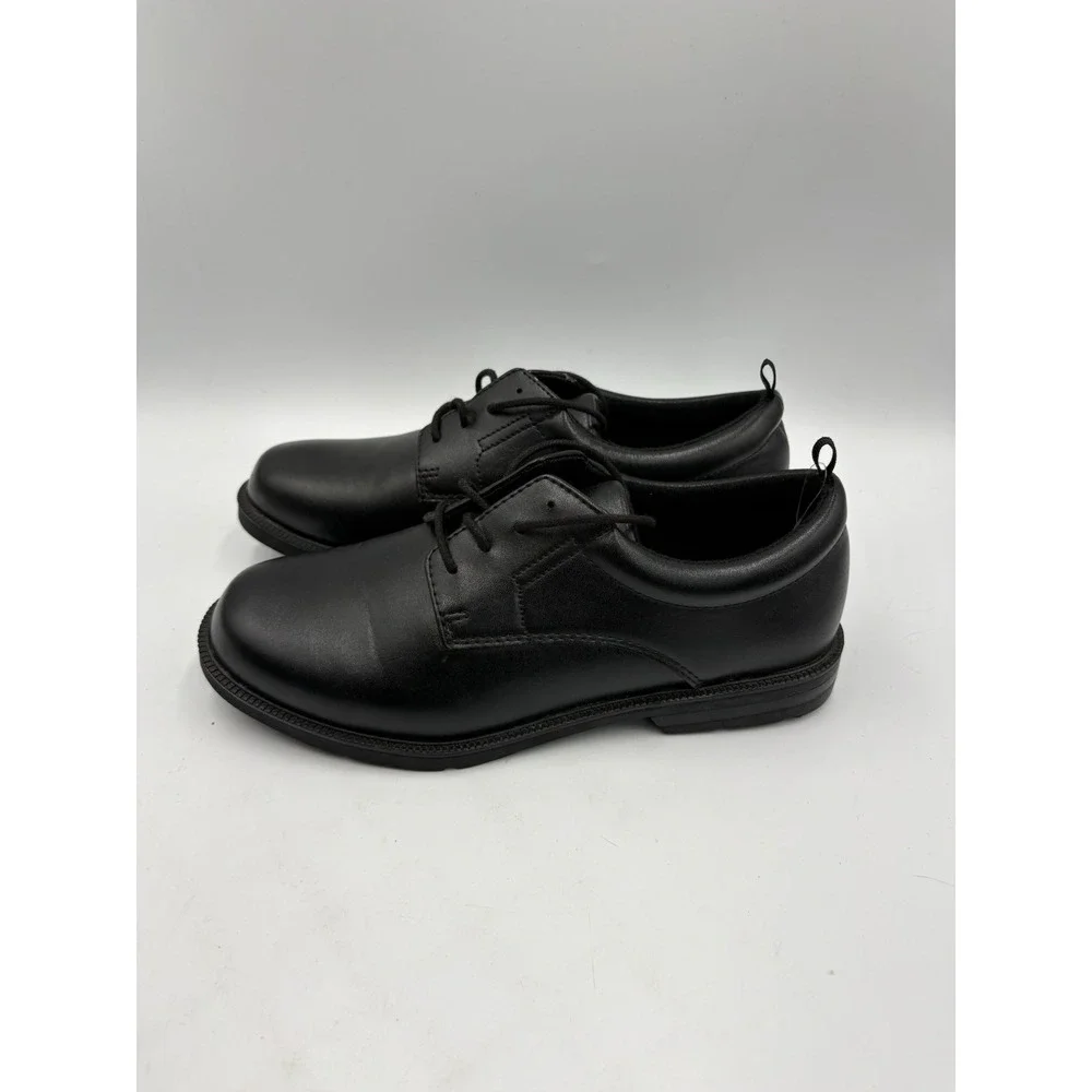 Wonder Nation Black Faux Leather Lace-Up Derby Dress Men's/Men's Youth Shoe US 5